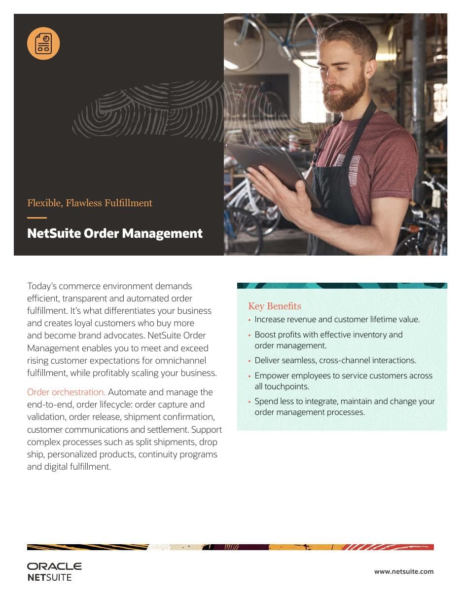 Order Management System datasheet cover