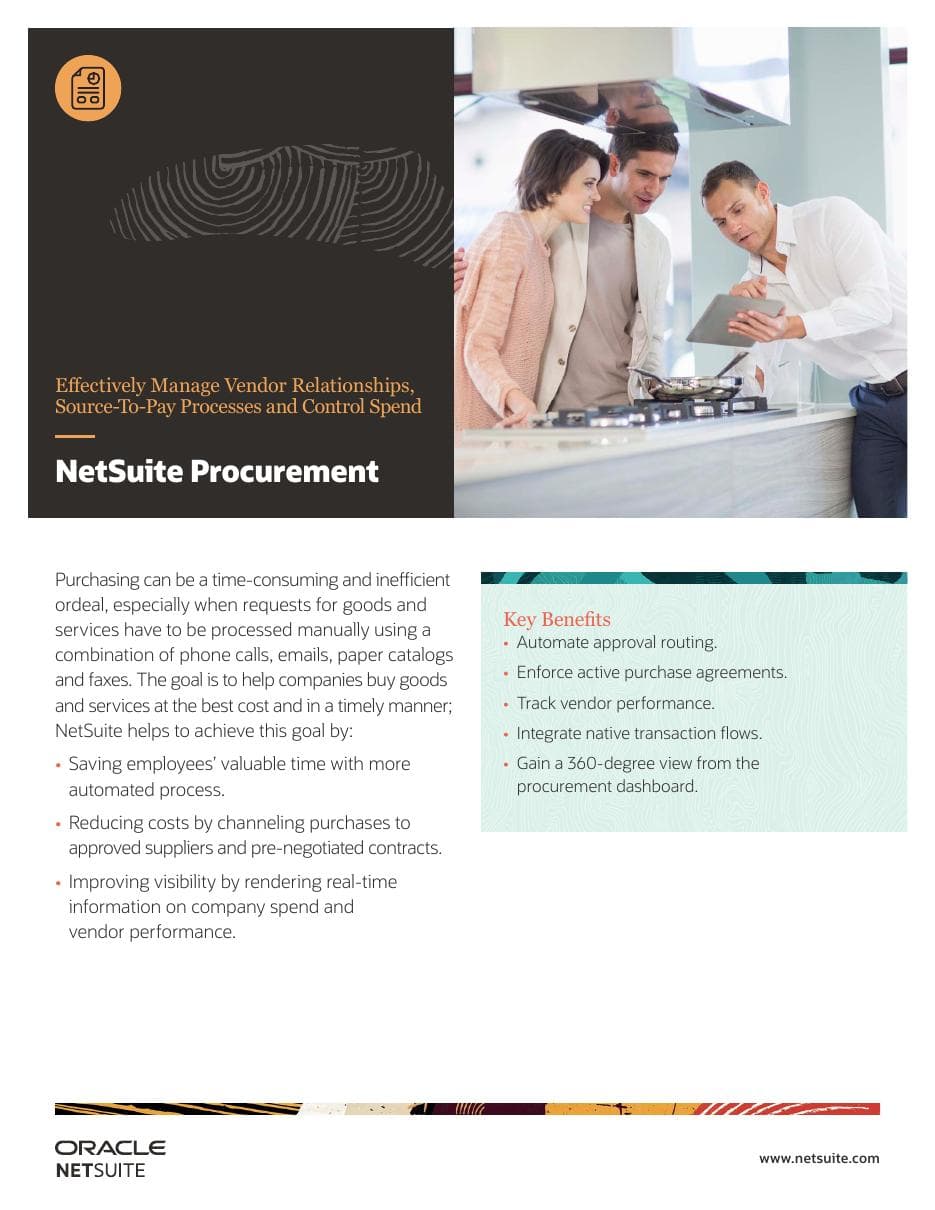 Procurement datasheet cover