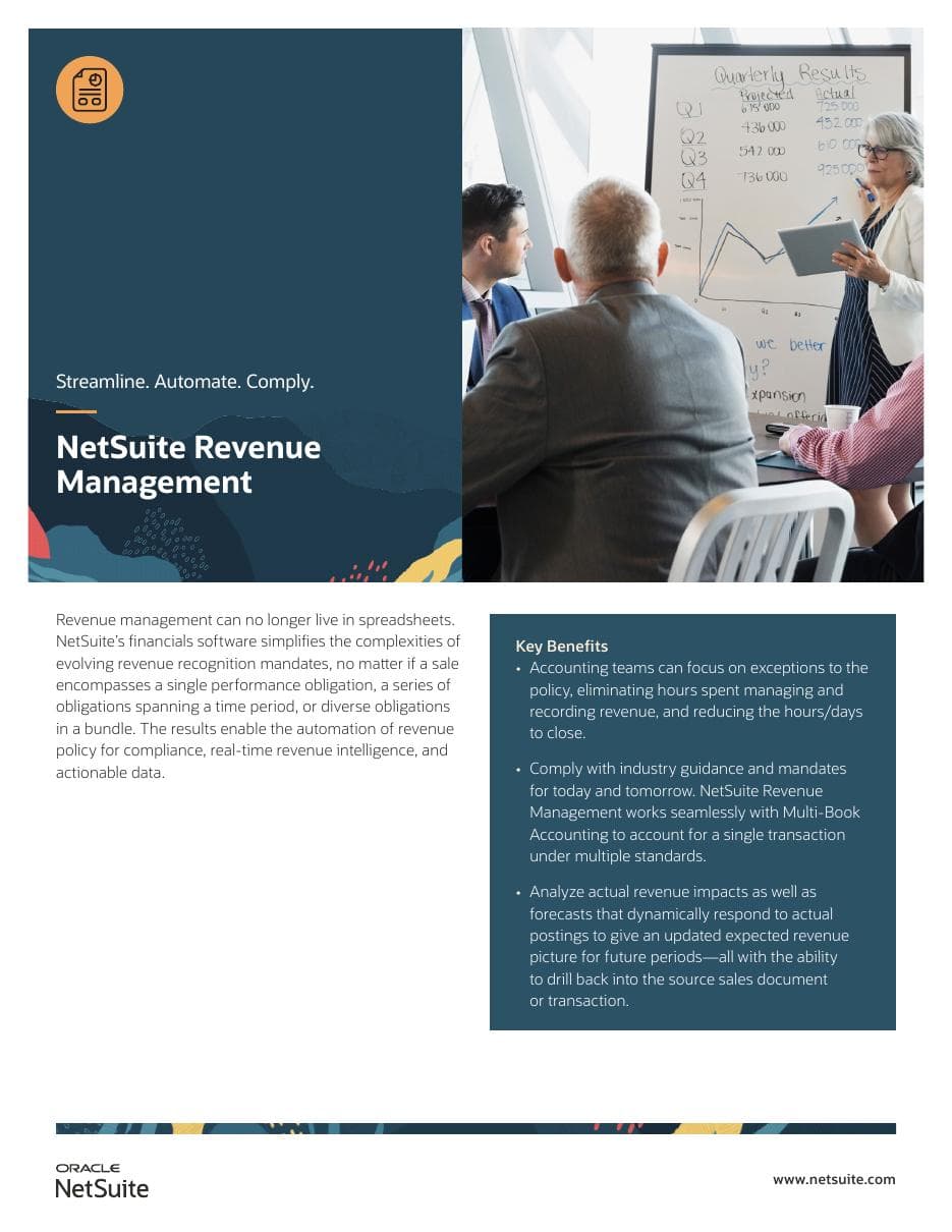 Revenue Management datasheet cover