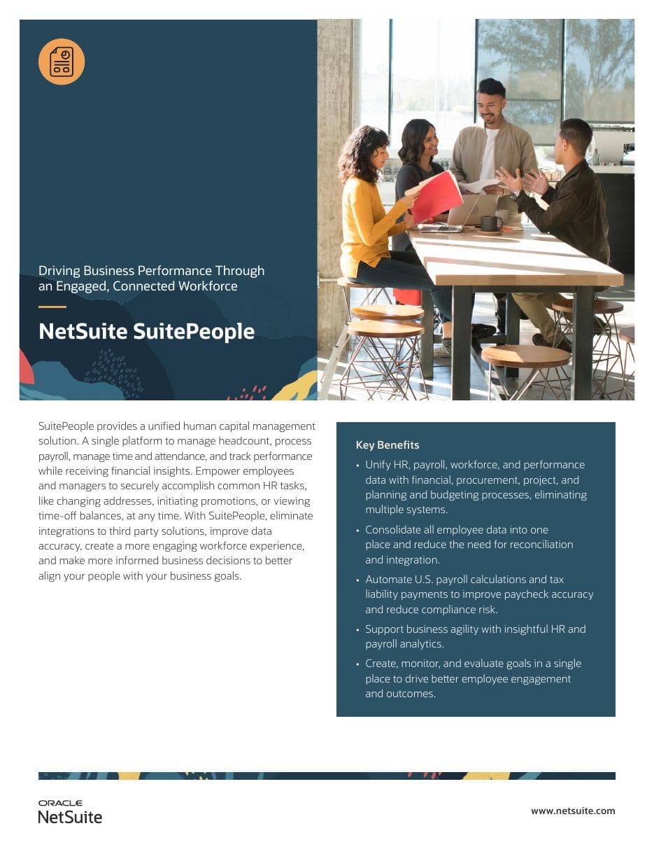 SuitePeople datasheet cover