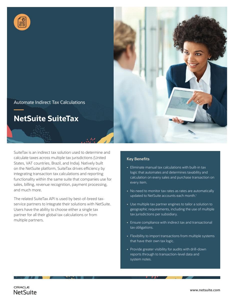 SuiteTax datasheet cover